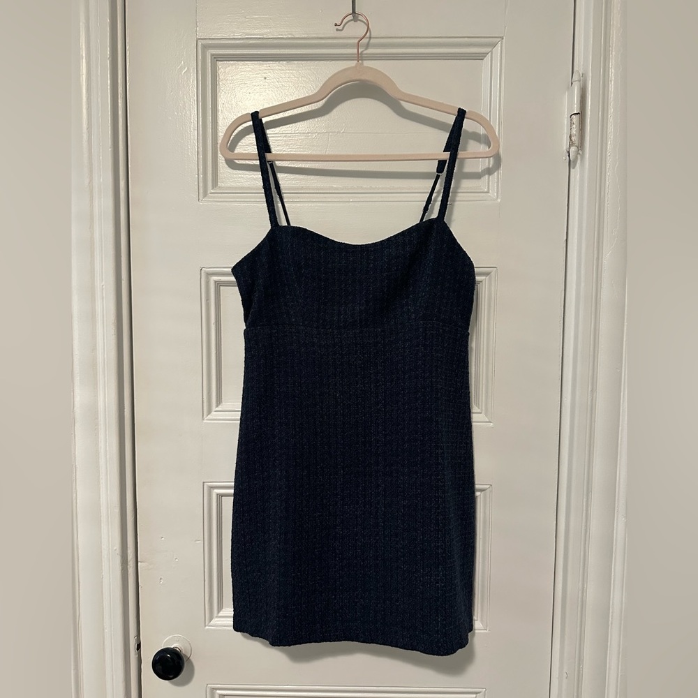 Abercrombie and Fitch Tweed Skort in Navy Blue